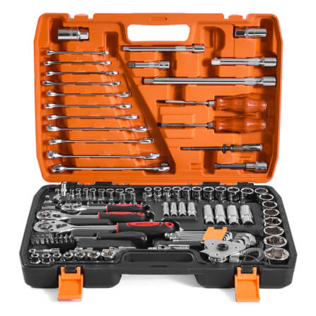 ชุดบ็อกซ์ InnTech รุ่น WKT-121PCS 1/4 , 3/8 , 1/2 นิ้ว แพ็ก 121 ชิ้น_0